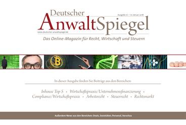 Deutscher AnwaltSpiegel 01/2018