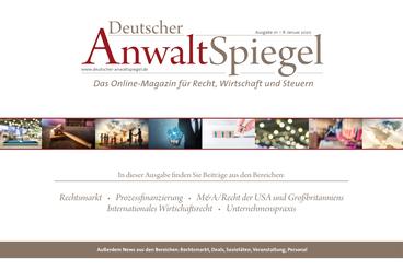Deutscher AnwaltSpiegel 01/2020