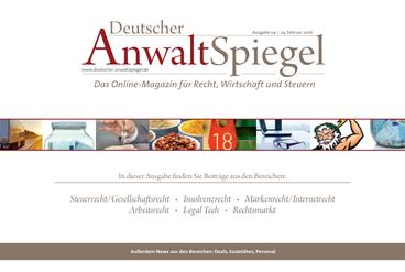 Deutscher AnwaltSpiegel 04/2016
