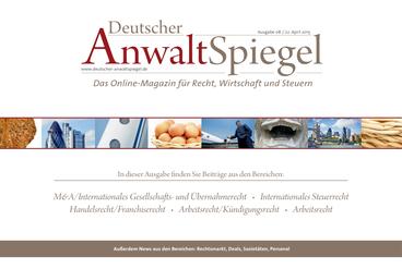 Deutscher AnwaltSpiegel 08/2015
