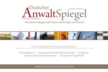 Deutscher AnwaltSpiegel 08/2018