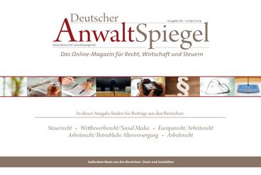 Deutscher AnwaltSpiegel 08/2019
