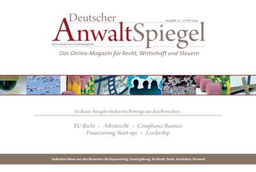 Deutscher AnwaltSpiegel 10/2014