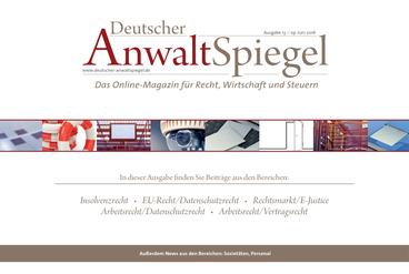 Deutscher AnwaltSpiegel 13/2016