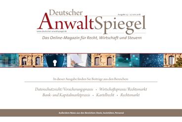 Deutscher AnwaltSpiegel 13/2018
