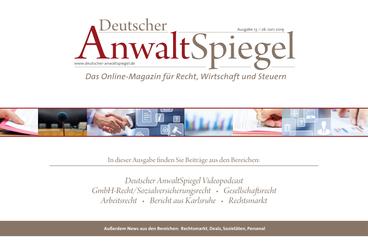 Deutscher AnwaltSpiegel 13/2019