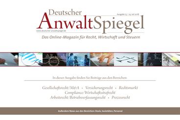 Deutscher AnwaltSpiegel 15/2018