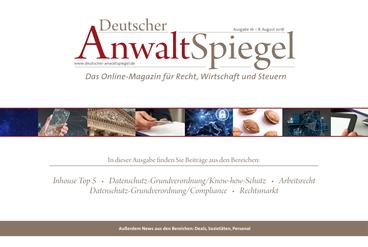 Deutscher AnwaltSpiegel 16/2018