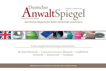 Deutscher AnwaltSpiegel 18/2016