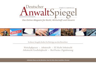 Deutscher AnwaltSpiegel 18/2017