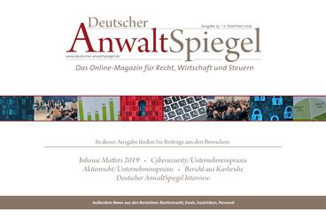 Deutscher AnwaltSpiegel 25/2019